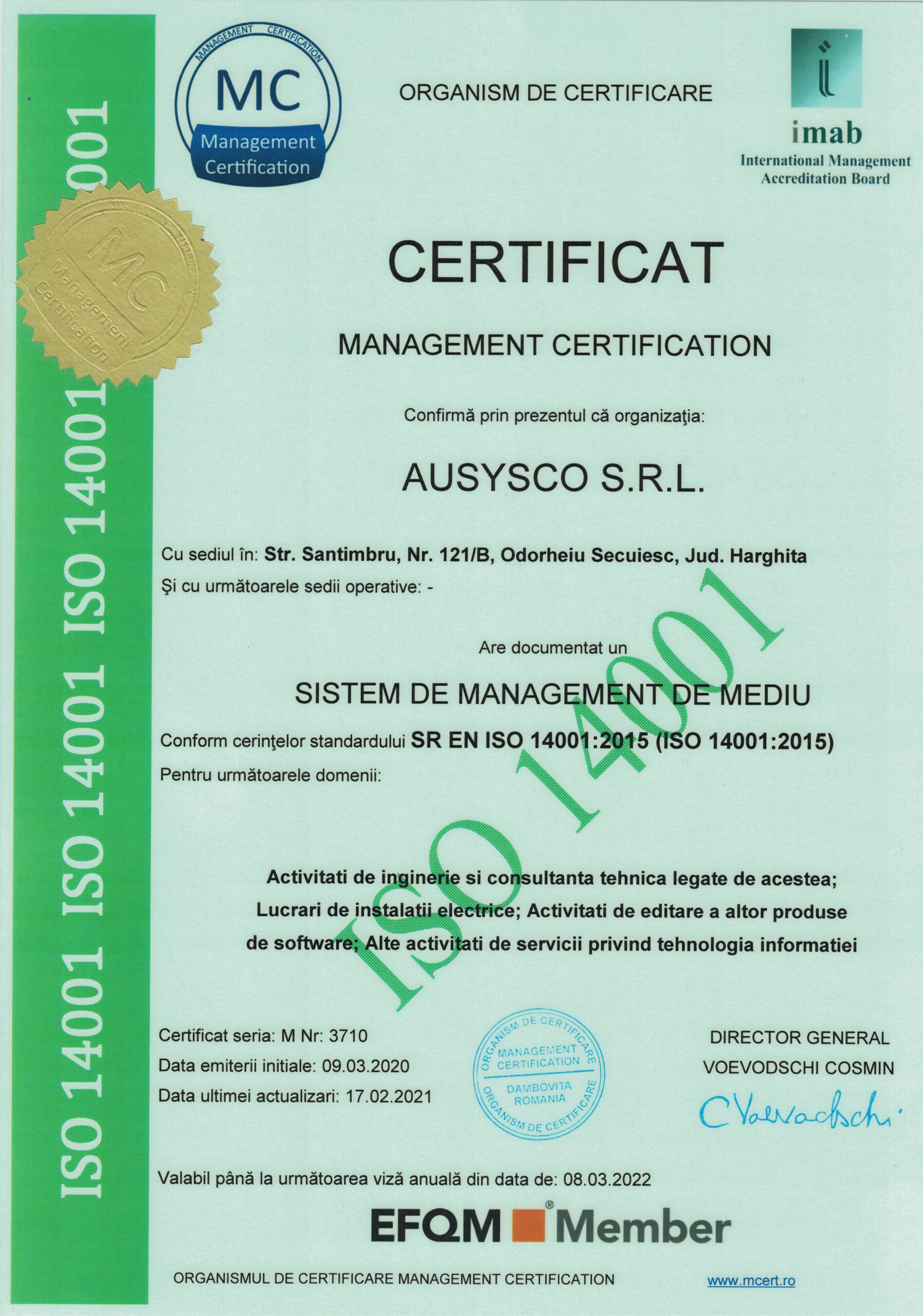 2021 - ISO 14001